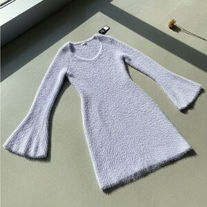 NWT Fashion Nova Soft Lavender Long Sleeve Dress